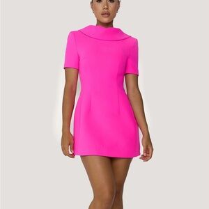 Chic Hot Pink Mini Dress